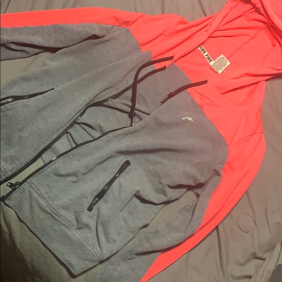 PINK Victoria Secret Zip up hood jacket. - Picture 1 of 5